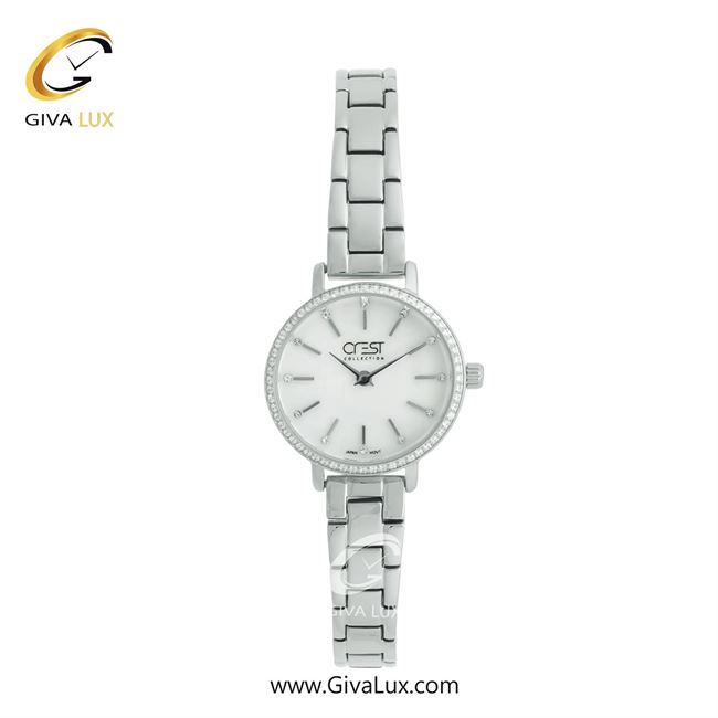 ساعت مچی اورجینال زنانه کرست نقره ای | نقره ای| سفید| کد رفرنس Crest 9042-1